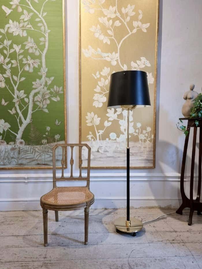 Josef Frank  Floor Lamp Model 2564 For Svenskt Tenn Sweden 1950s  Nice Patina photo vinterior