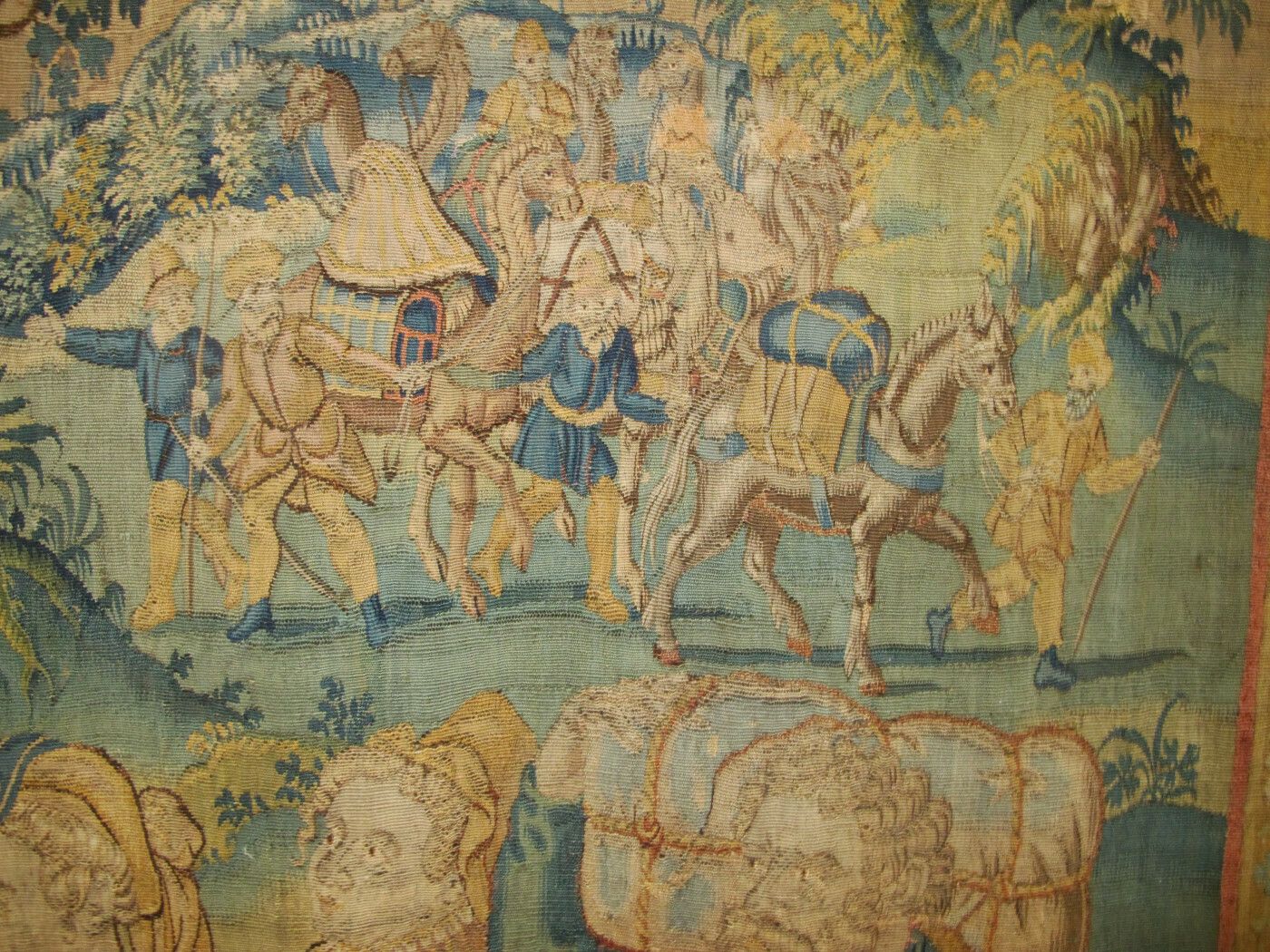 Antique Flemish Tapestry, Circa 1570, 3.40m X 3.70m photo vinterior