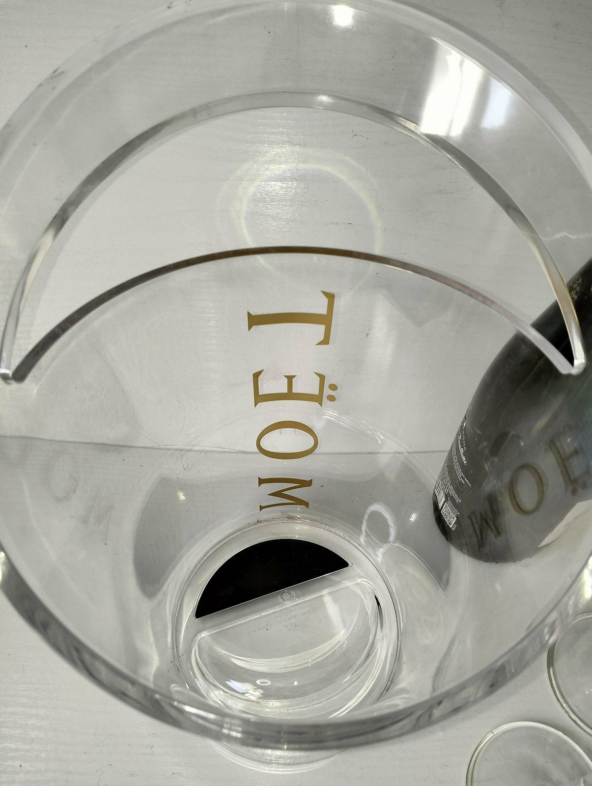 Vintage Champagne Bucket, Moet Chandon Ice Bucket, French Vintage Ice Bucket, Wine Cooler photo Home Decor
