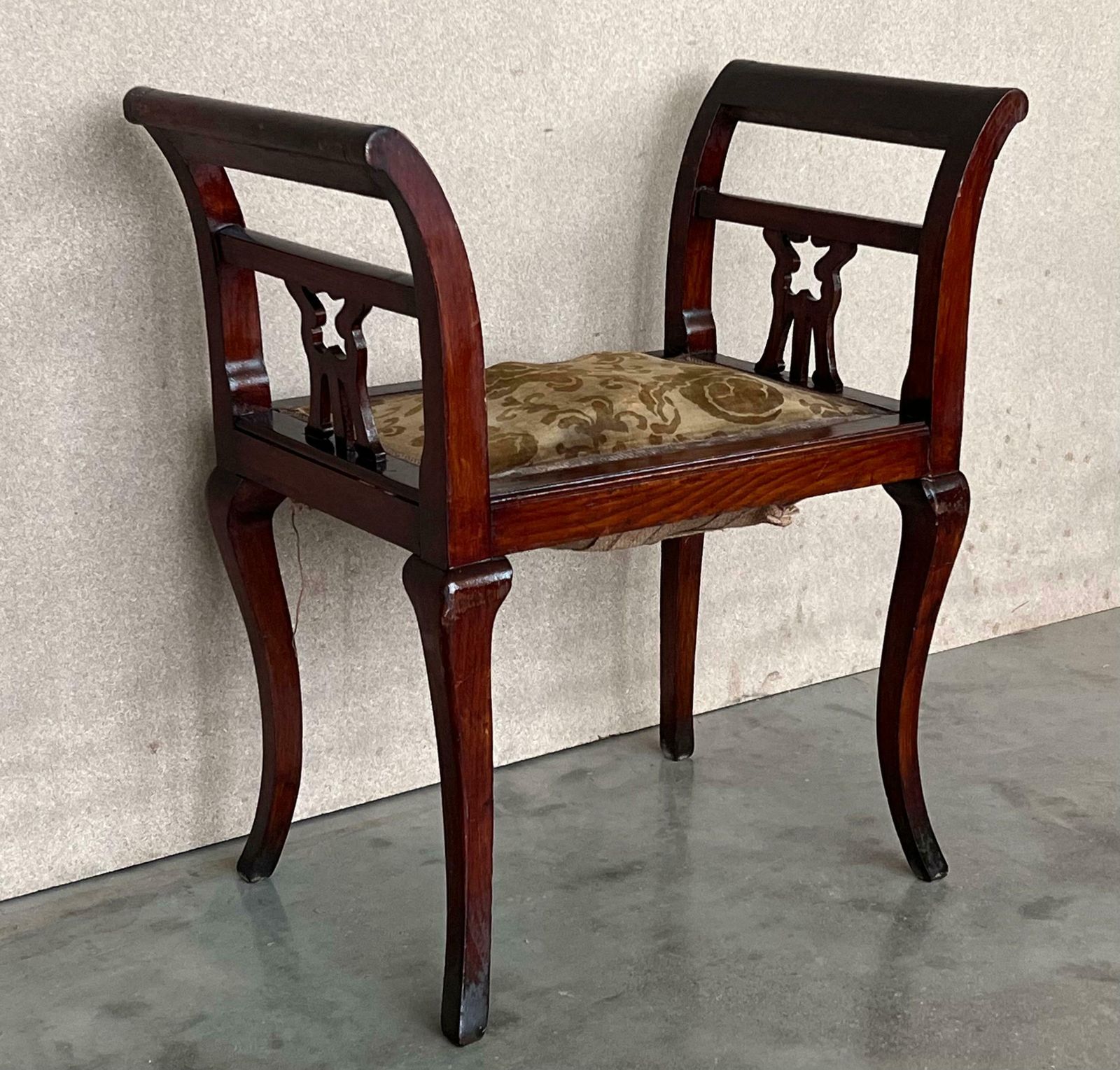 Set Of 19th Century Carved Mahogany Chippendale Window Seats / Benches photo 4330.0