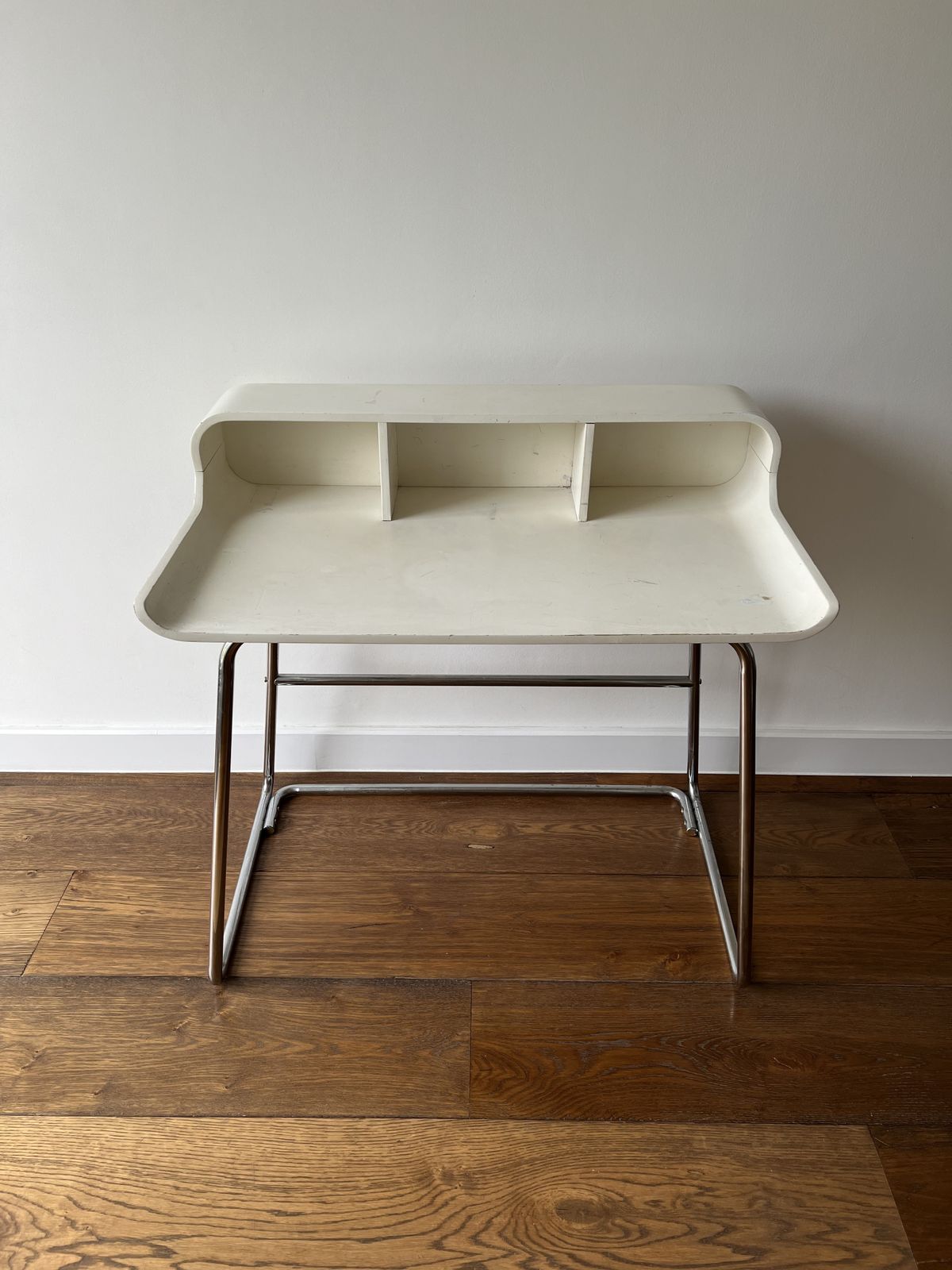 Vintage 1970’s Space Age Tubular Frame Desk With Matching Chair photo furniture