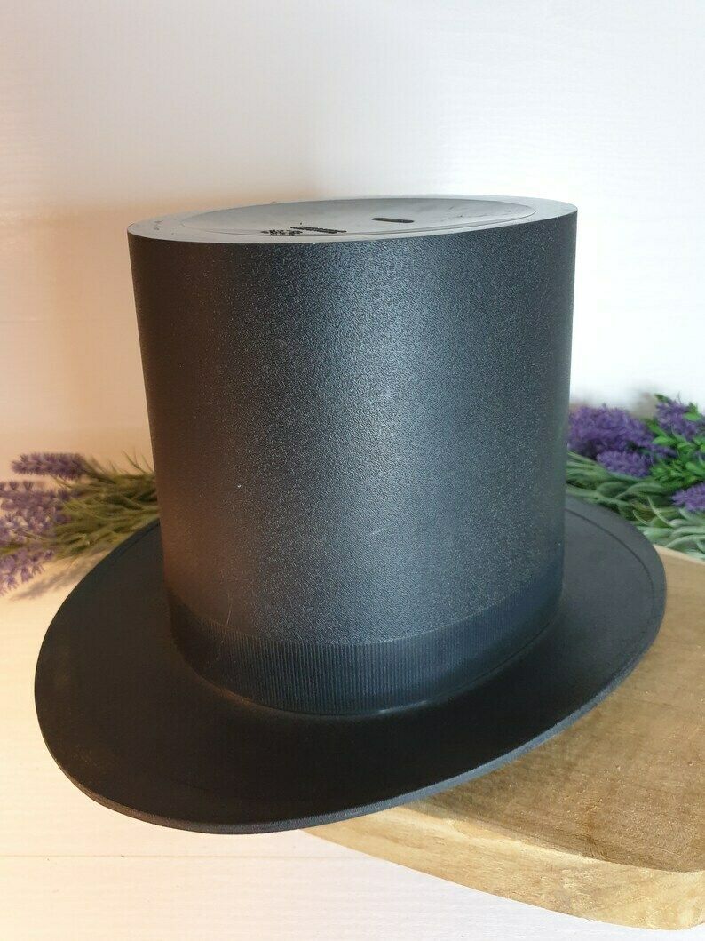 French Vintage Champagne Bucket, Moet & Chandon Top Hat Ice Bucket, Top Hat Wine Cooler, Black Ice Bucket, Alcohol Advertising Barware photo Home Decor