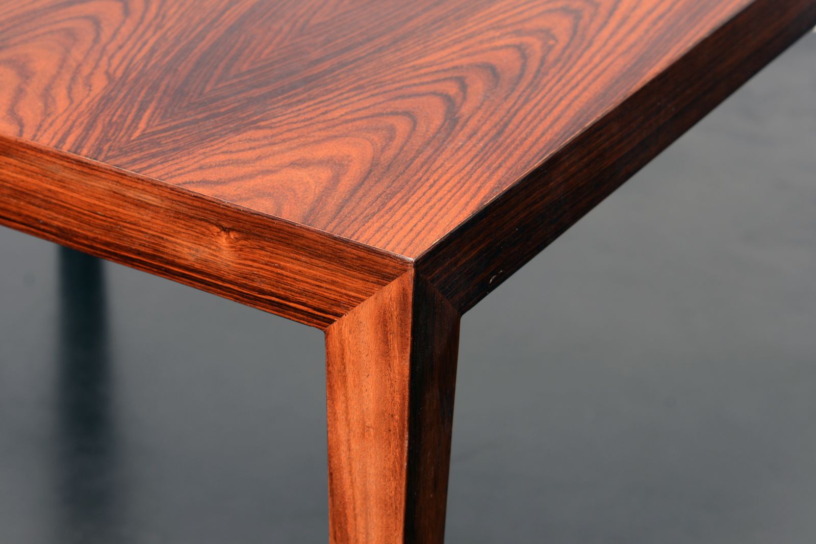 Severin Hansen Jr, Rosewood Square Coffee Table, Completely Restored, Danish Design photo furniture