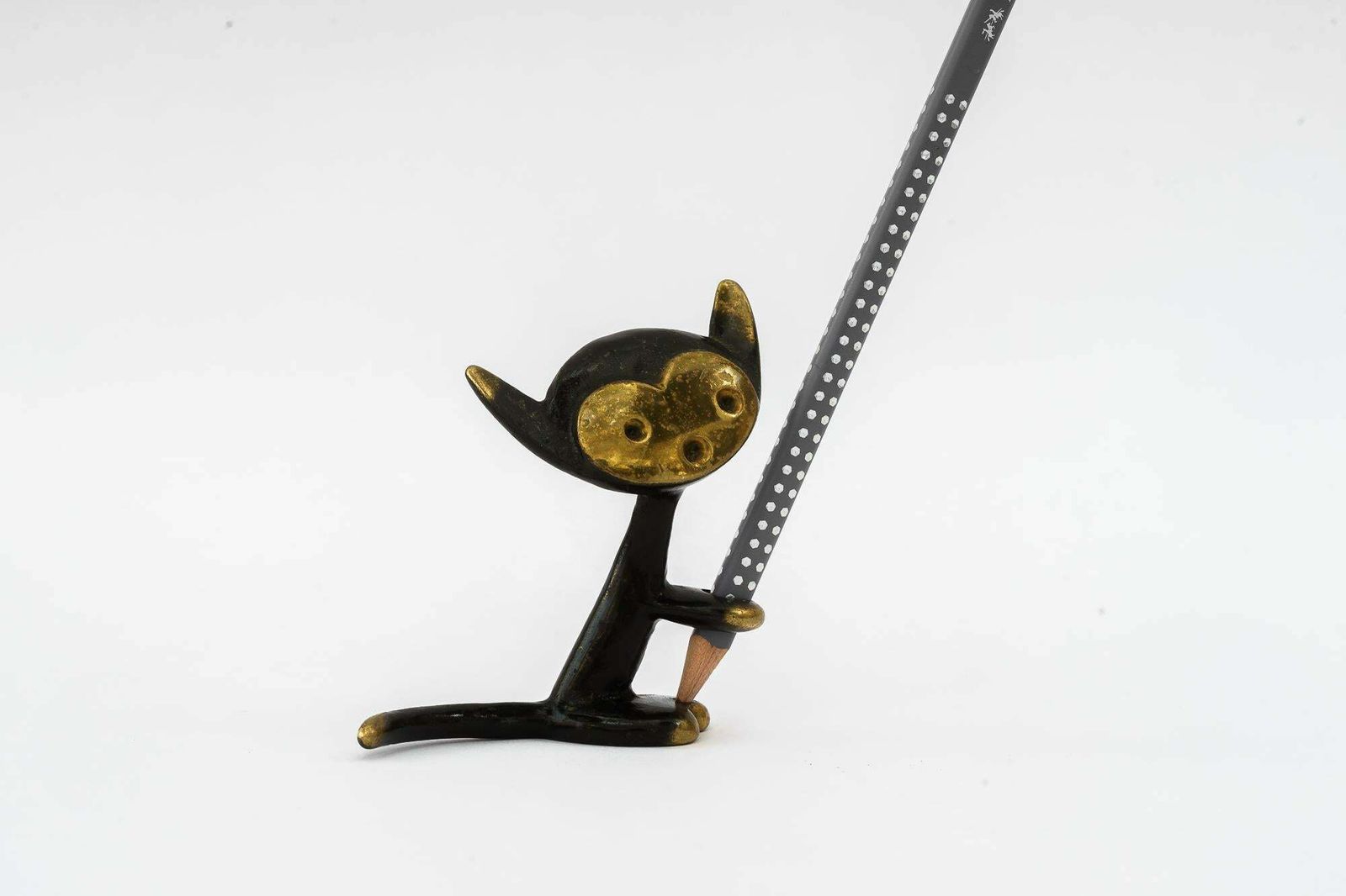 Pen Holder By Walter Bosse Shows A Cat Around 1950s photo Home Decor