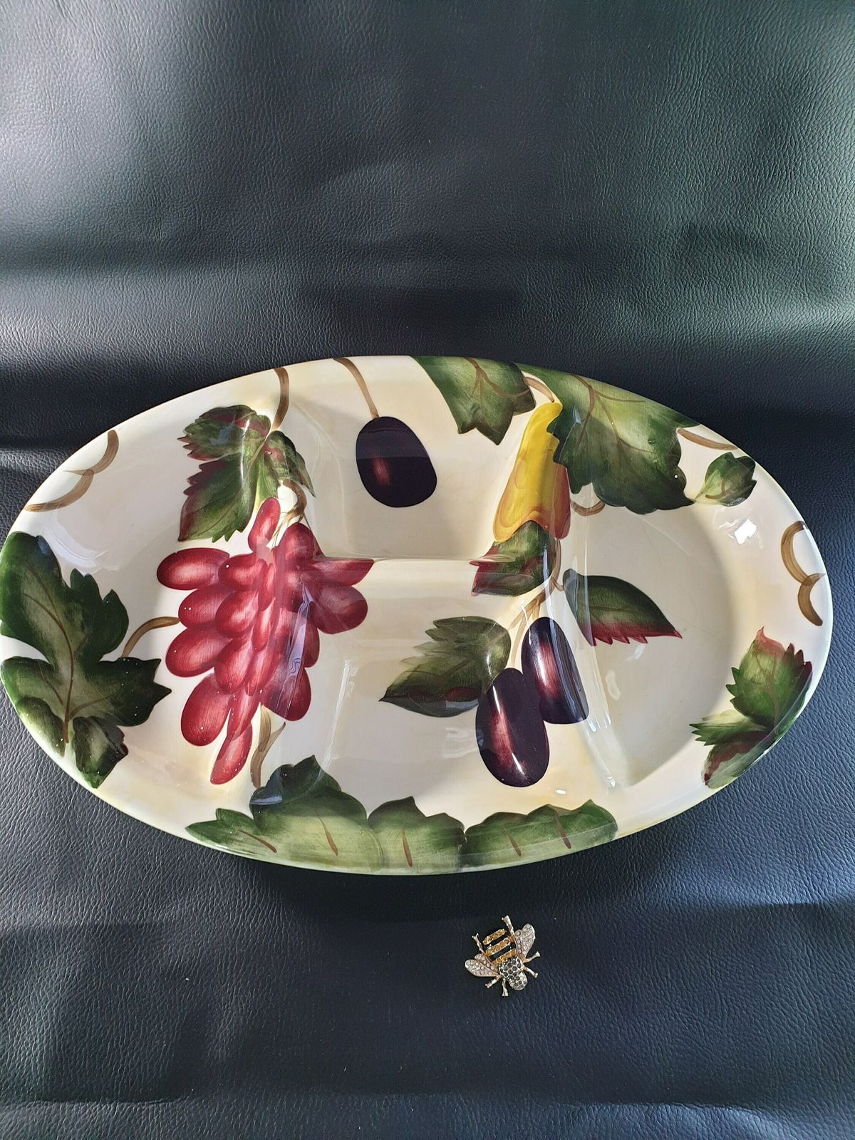 French Vintage Hors D'oeuvre Dish photo vintage