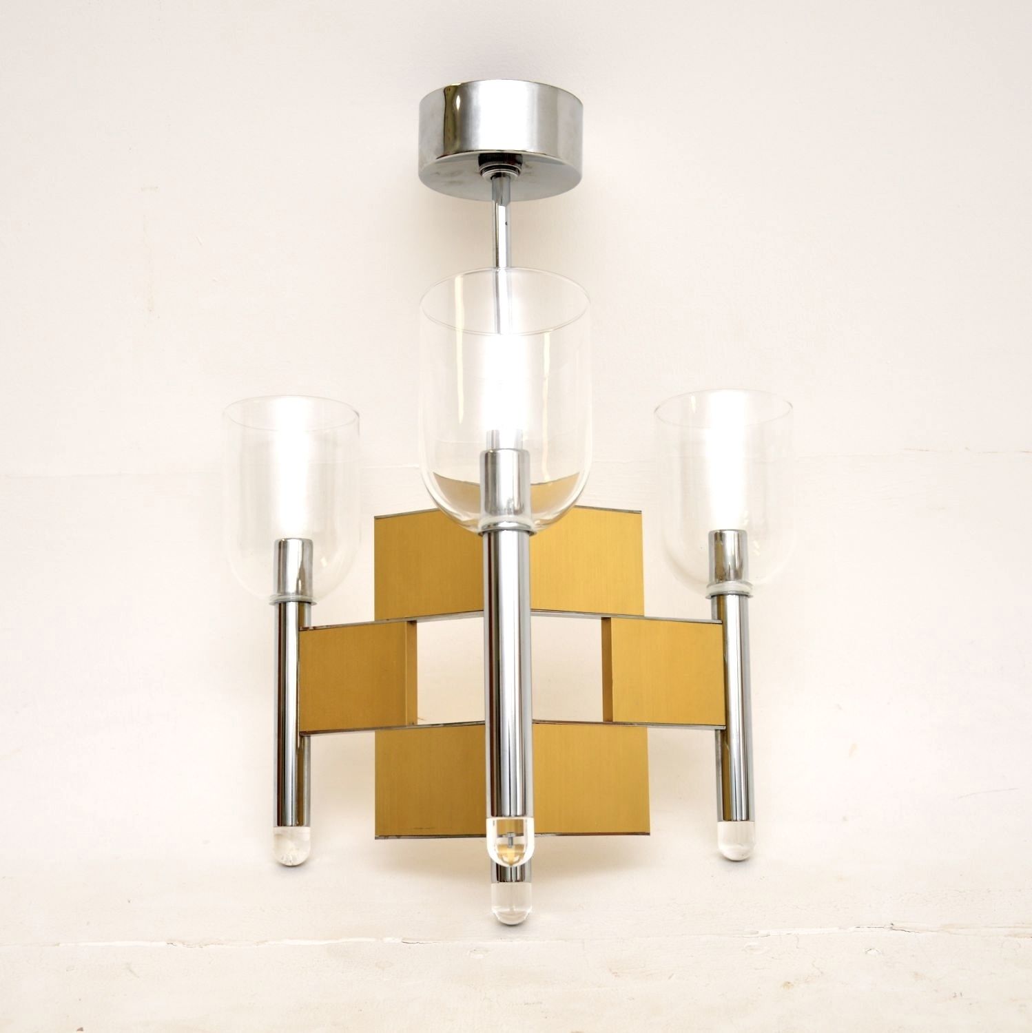 1970’s Vintage Italian Chandelier By Gaetano Sciolari
