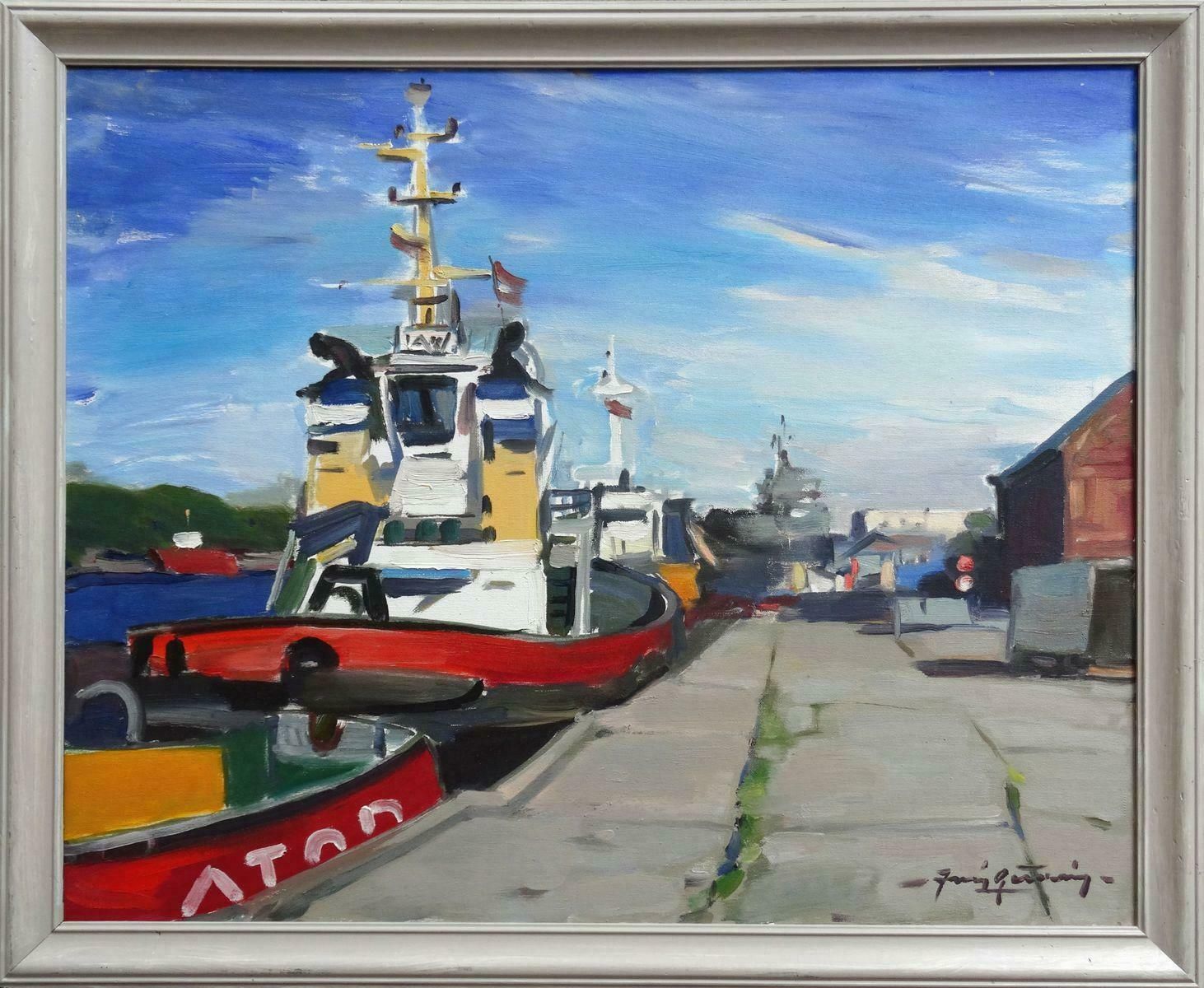 Juris Germanis Embankment. 2017, Oil On Canvas,  2017 photo furniture