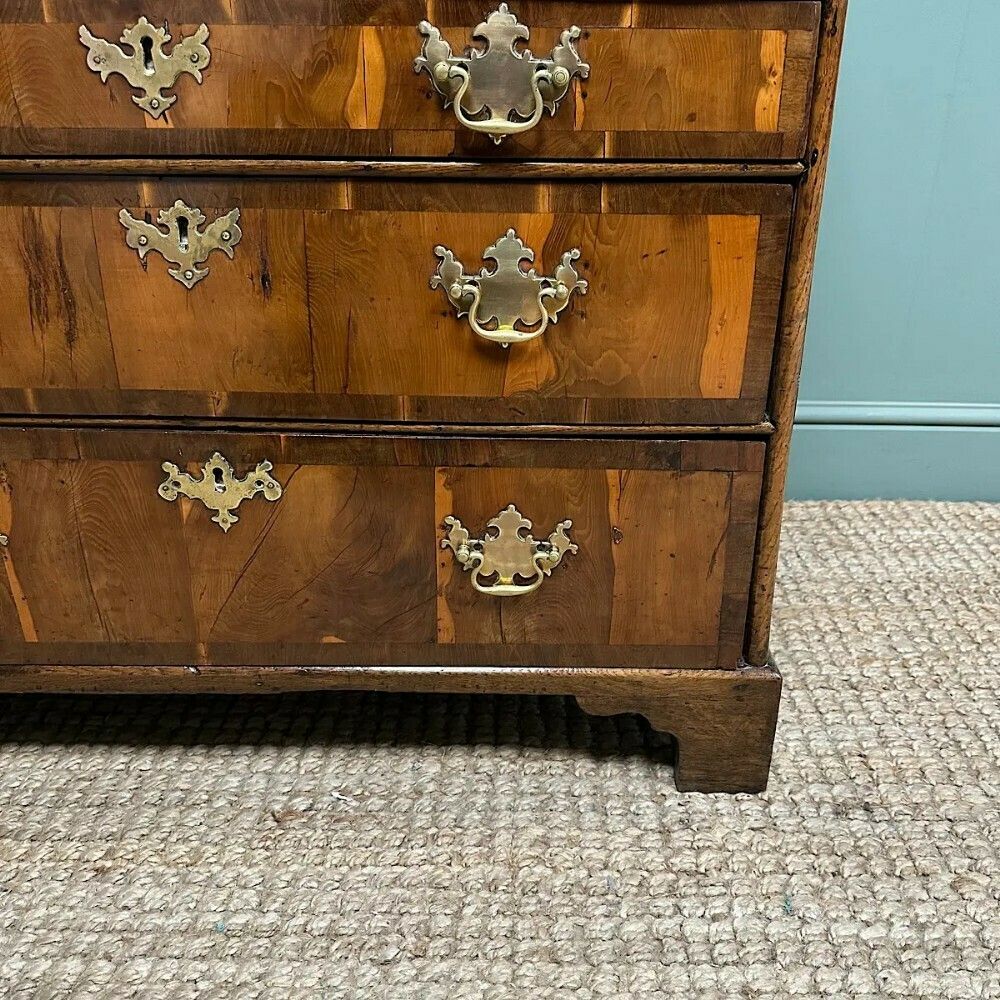 Rare Yew Wood Antique Georgian Bureau photo buy