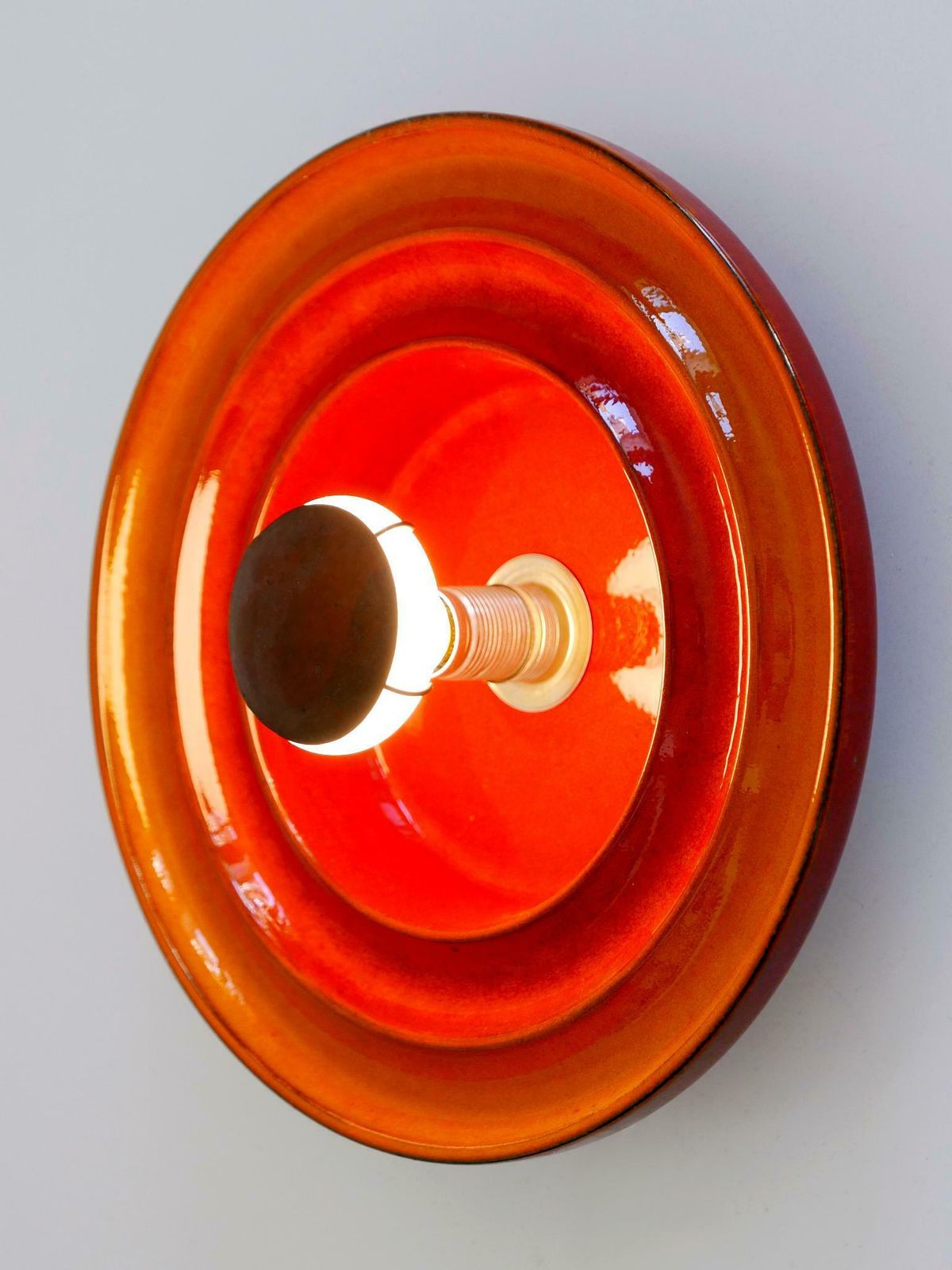 1333.0 Highly Decorative Mid Century Modern Ceramic Sconce Or Wall Light Germany 1960s photo