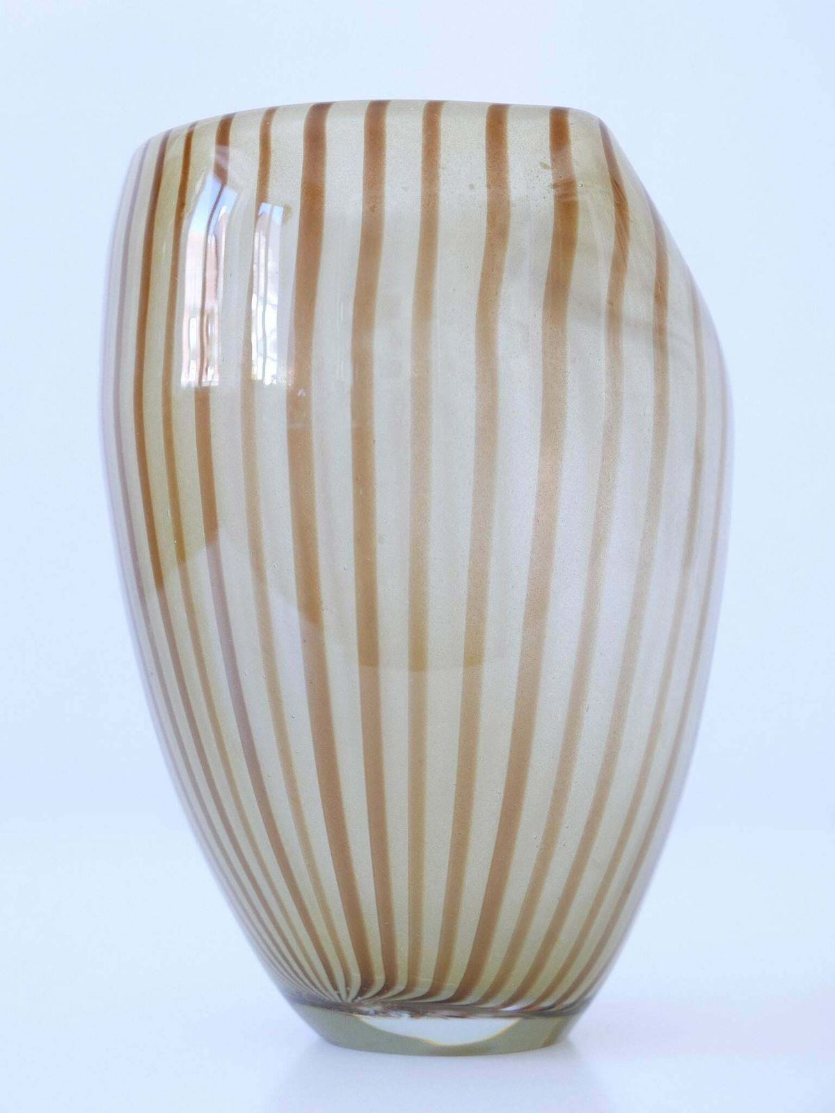 Decorative Mid Century Modern Murano Glass Vase Italy 1960s photo buy