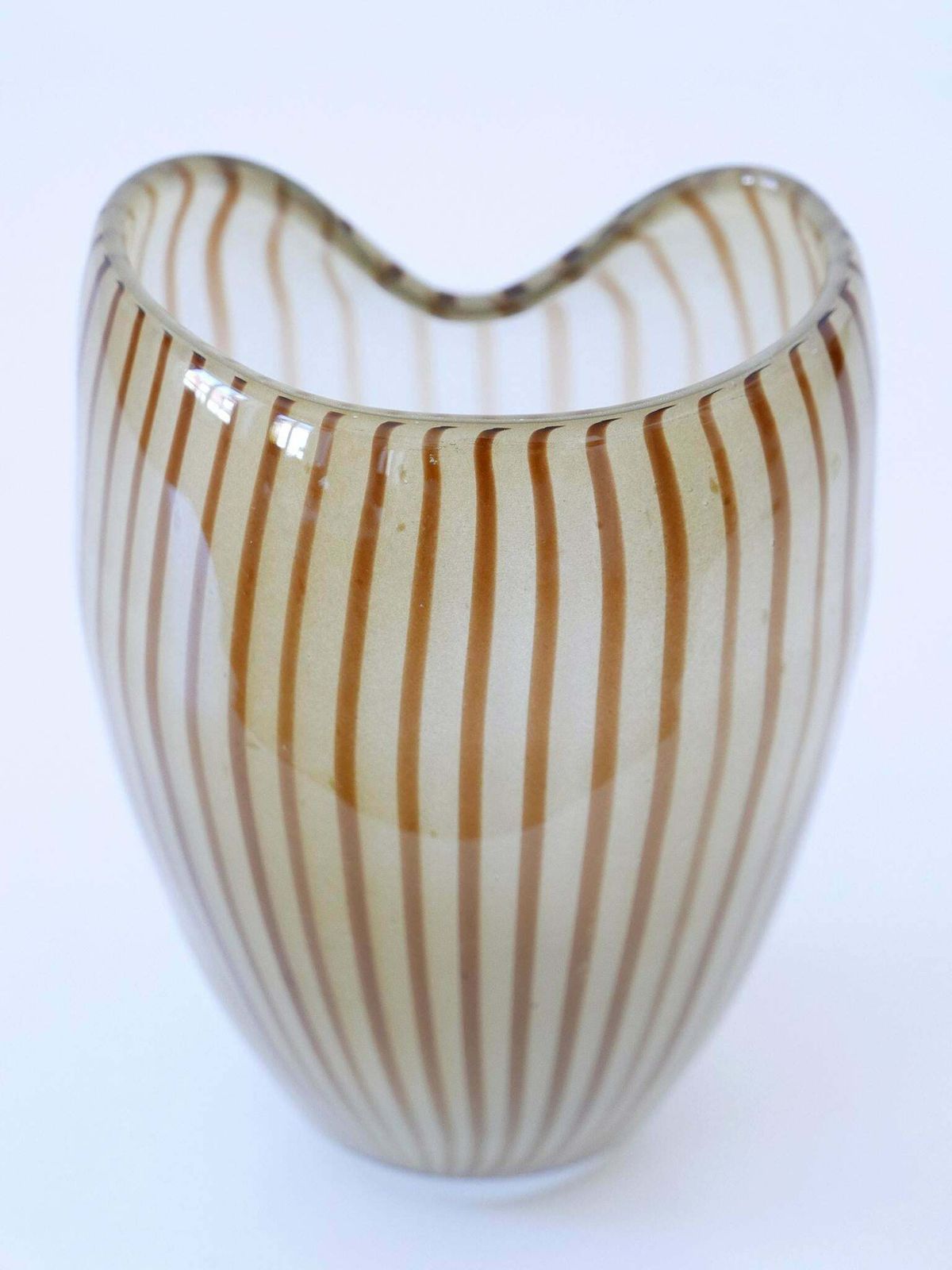 photo vintage Decorative Mid Century Modern Murano Glass Vase Italy 1960s