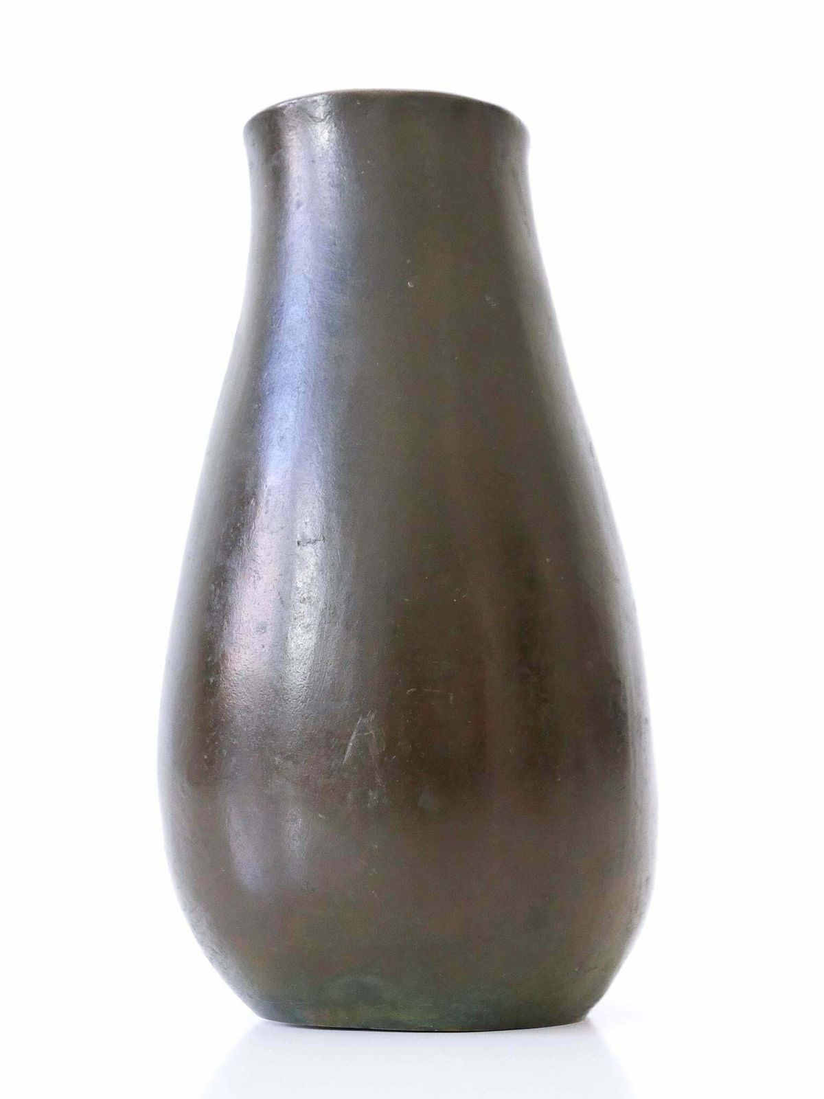 photo for sale Rare And Elegant Mid Century Modern Bronze Vase Germany 1960s Signed: Rnr