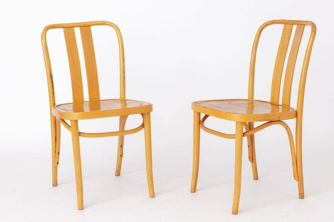 2 Vintage Ikea Chairs Lena By Radomsko 1970s Bentwood