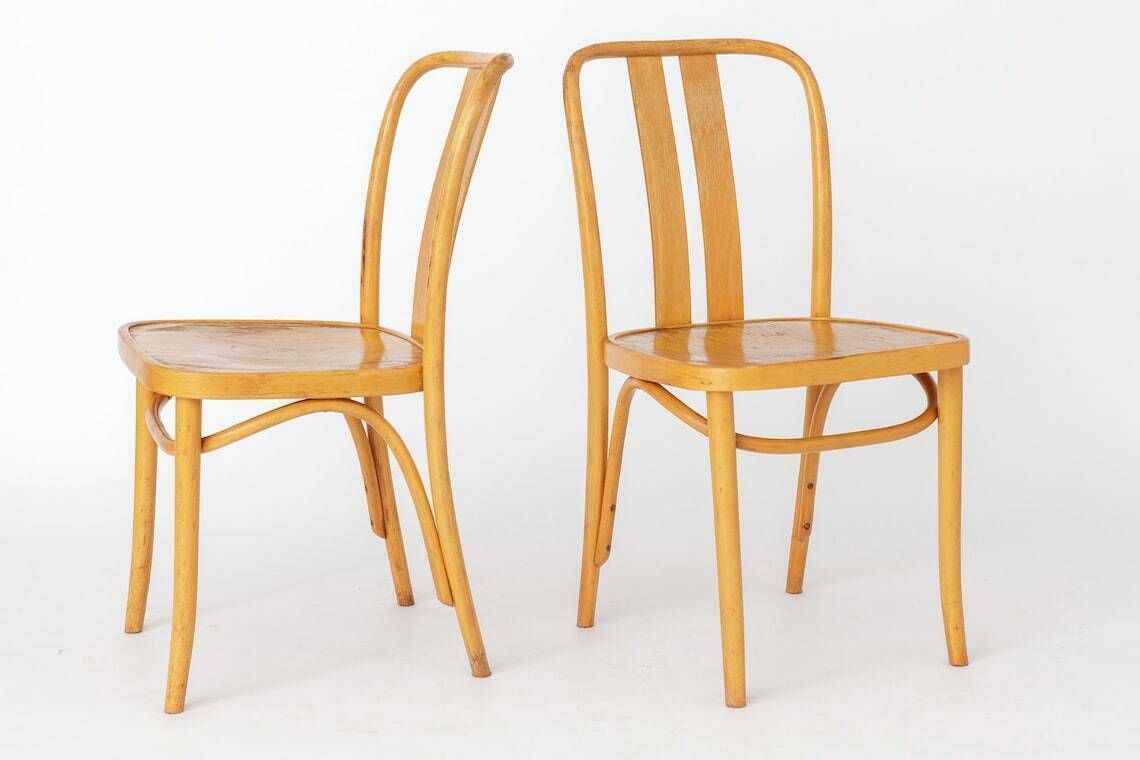 2 Vintage Ikea Chairs Lena By Radomsko 1970s Bentwood photo furniture