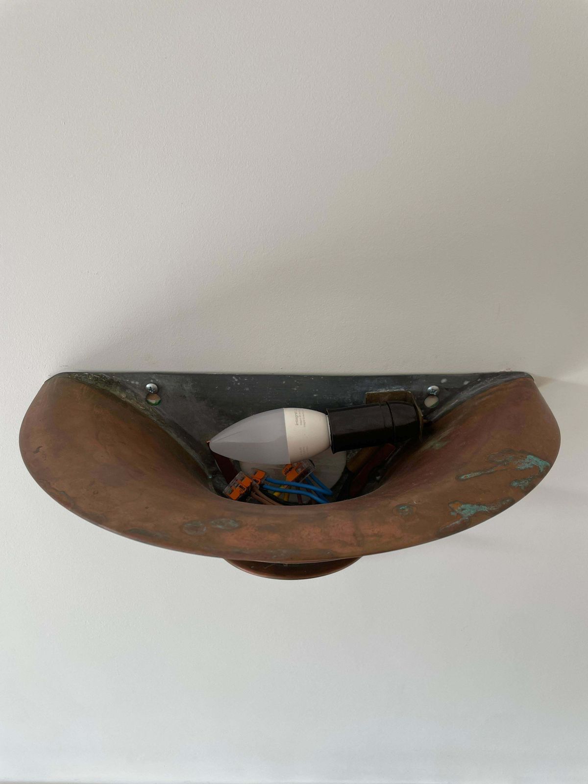 Copper Wall Lights By Louis Poulson photo for sale