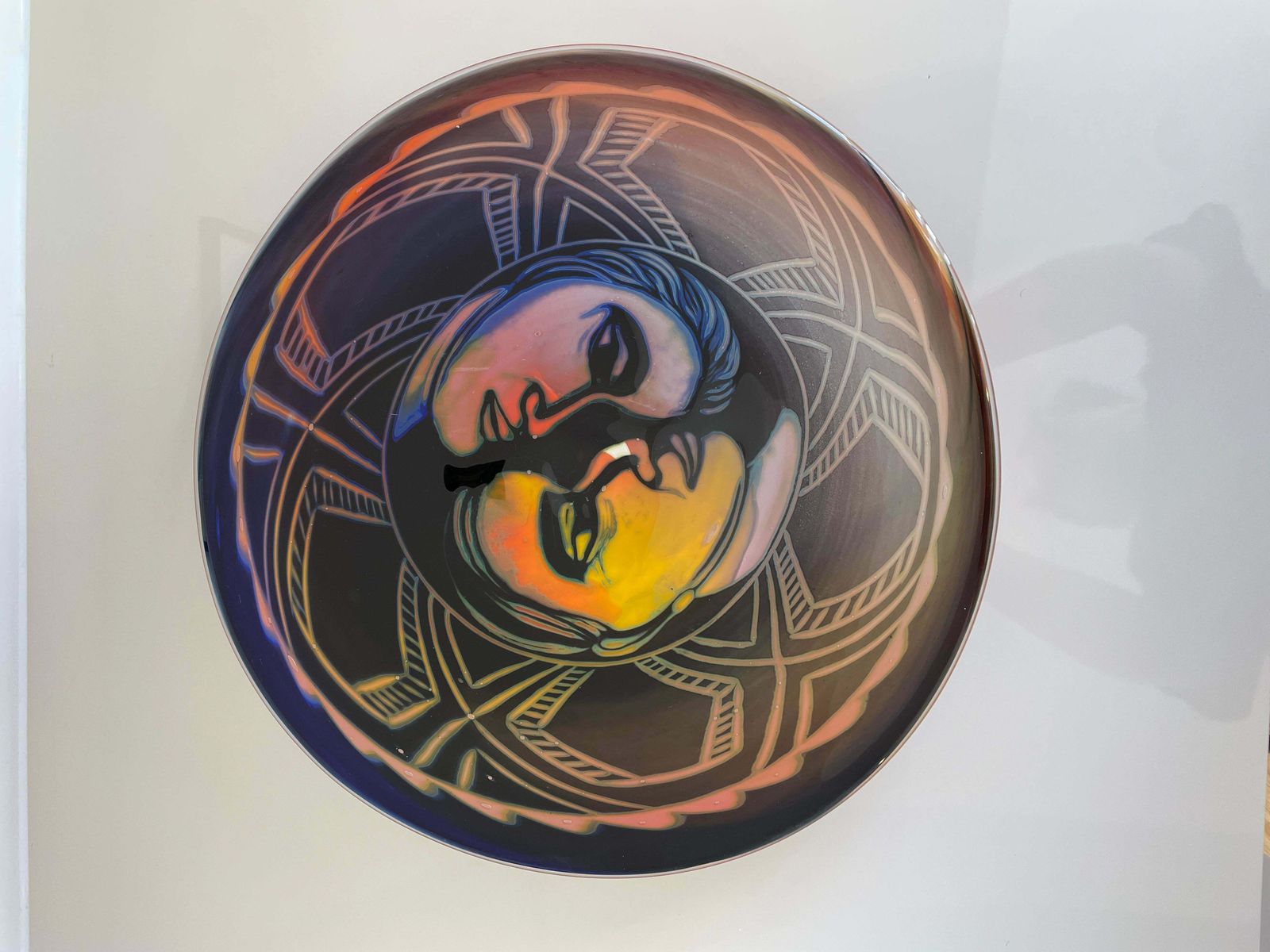 Figurative Glass Dish By Eva Englund photo for sale