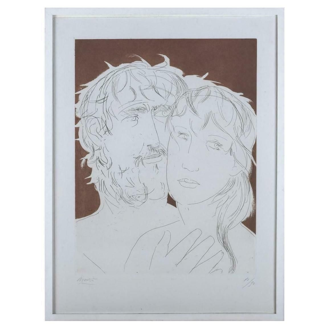 Giacomo Manzù, "Untitled", Or Homage To Picasso (Hommage à Picasso), 1973