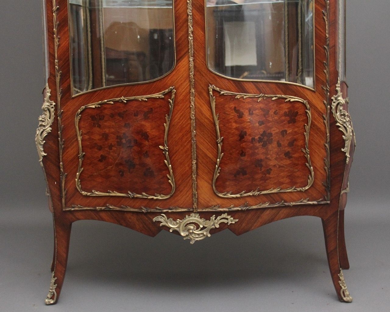 19th Century French Kingwood Display Cabinet photo for sale