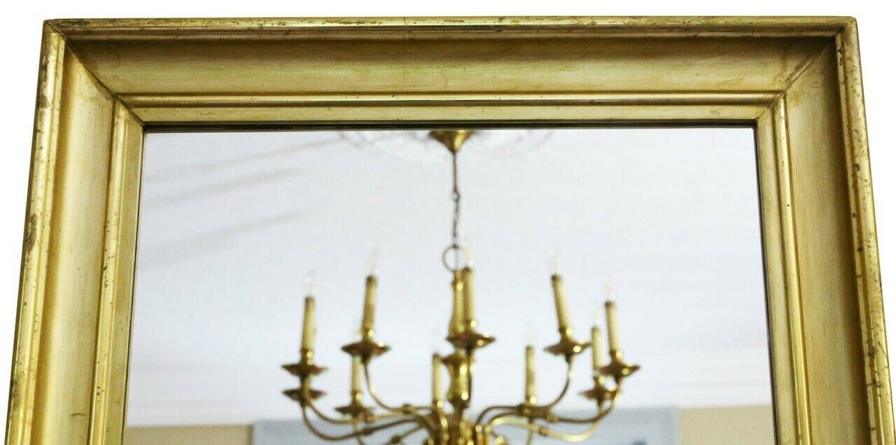 Antique Large Quality Gilt C1900 Overmantle Wall Mirror photo furniture