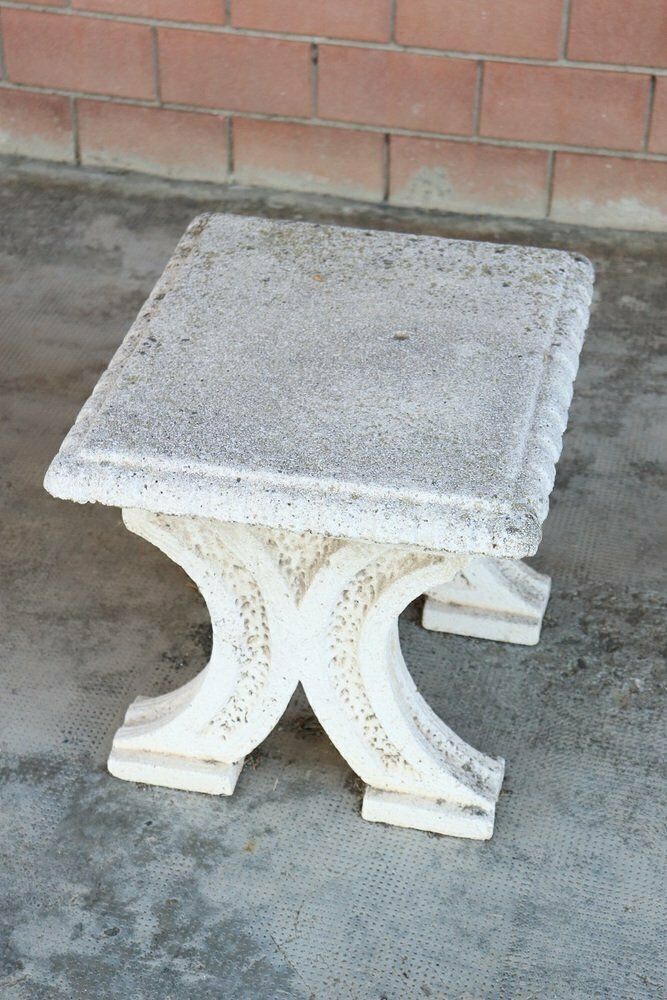 Early 20th Century Garden Table And Stools, Set Of 3 photo Garden Furniture