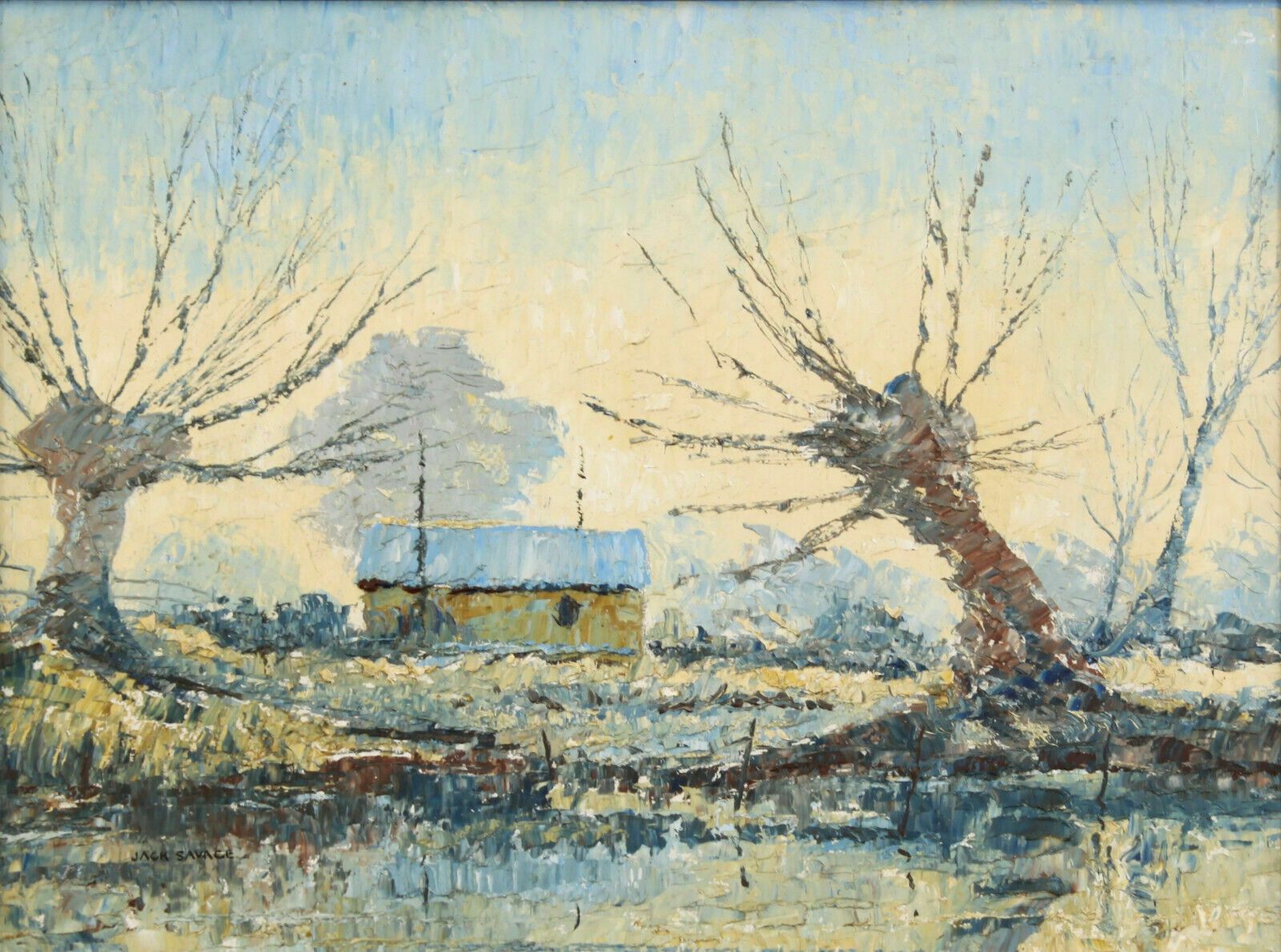 Oil On Board By Jack Savage. Frosty Morning photo furniture