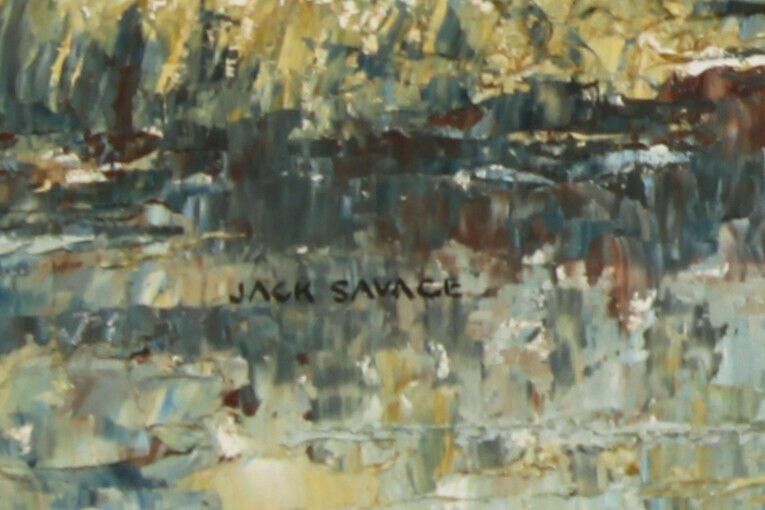 Oil On Board By Jack Savage. Frosty Morning photo for sale