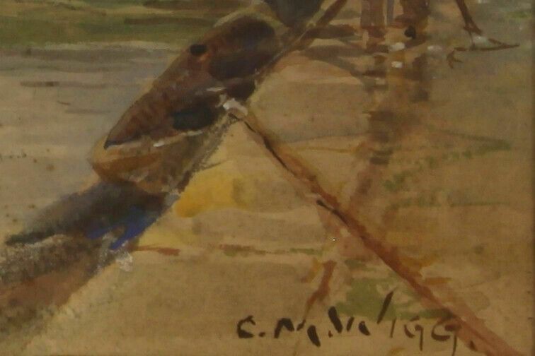Watercolour By Charles Mayes Wigg. King's Lynn Customs House photo for sale
