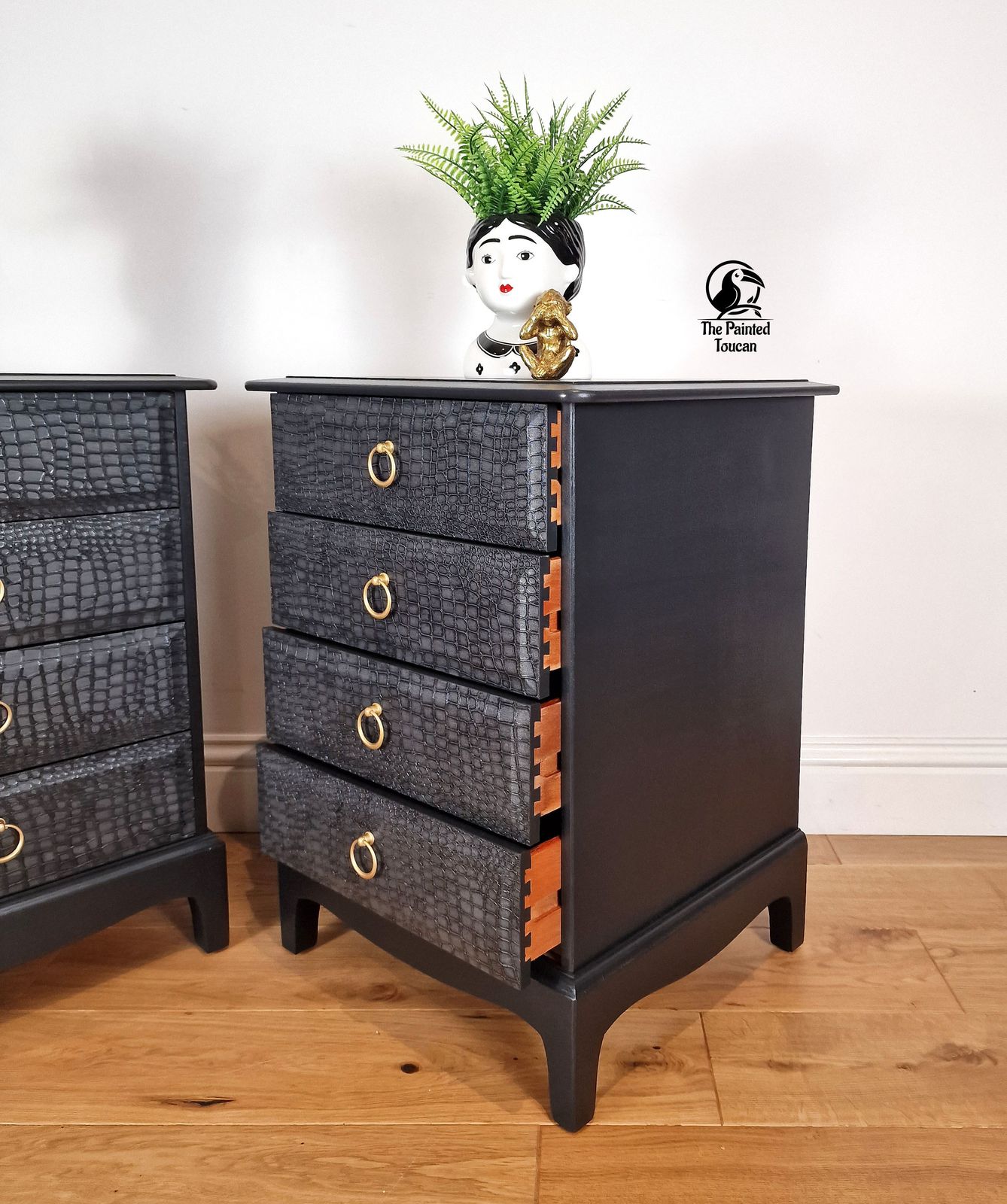 Set Of Stag Bedside Tables Chest Of Drawers   Custom Order photo Furniture