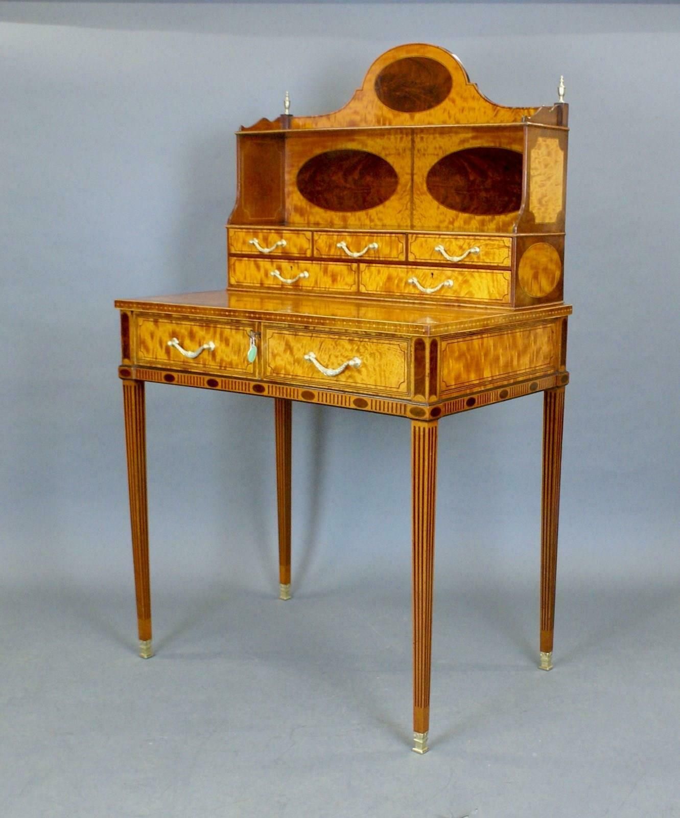A Superb Satinwood Bonheur Du Jour photo Furniture
