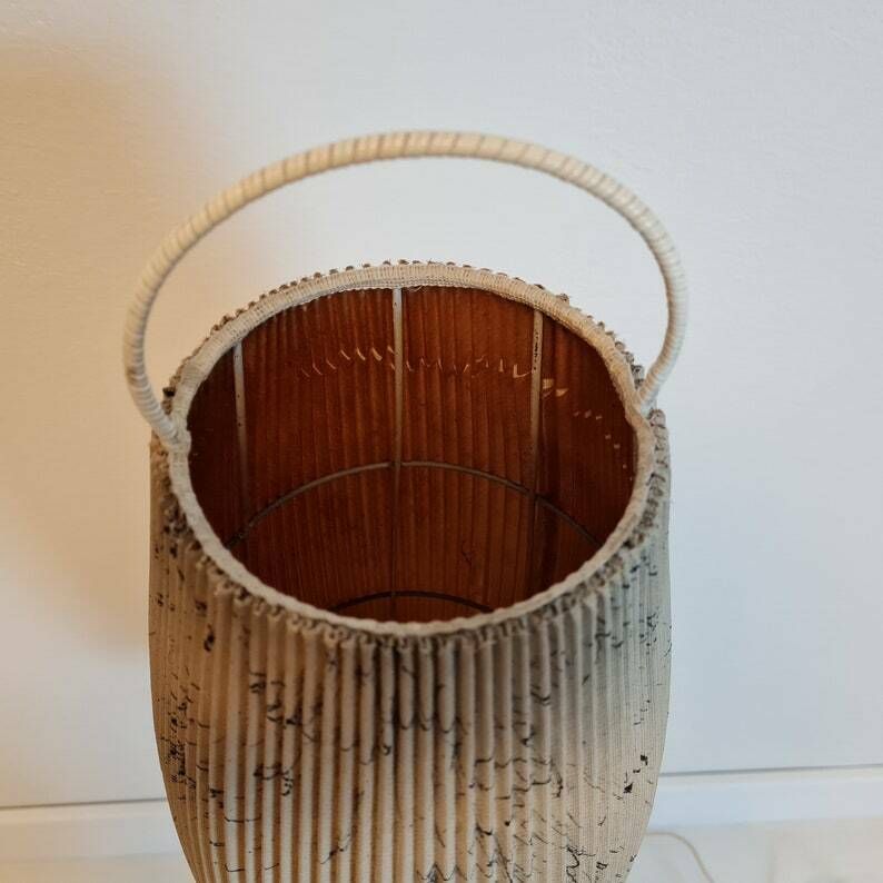Vintage Mid Century Floor Standing Lamp Chinese Flashlight photo 708.0