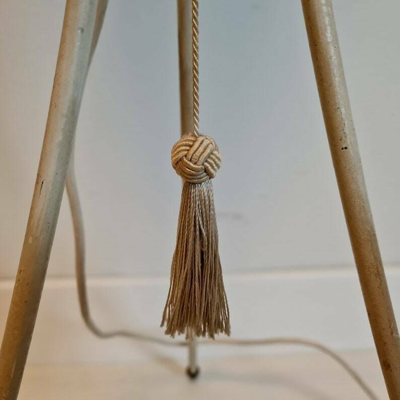 Vintage Mid Century Floor Standing Lamp Chinese Flashlight photo vintage