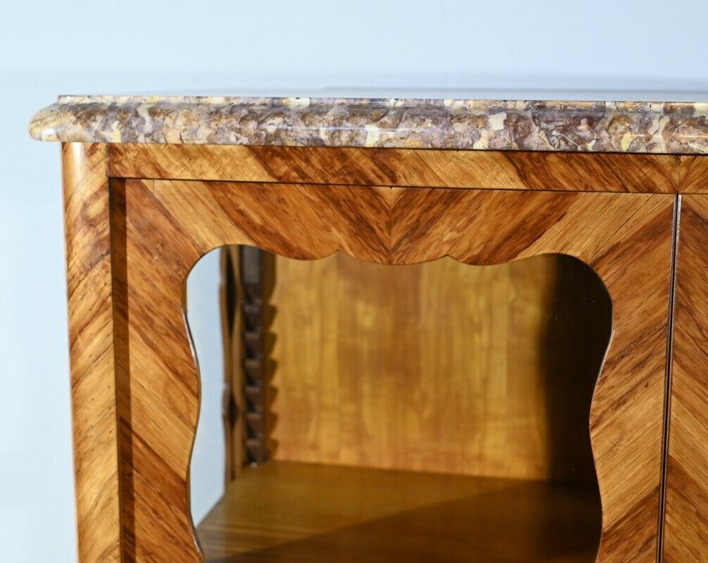 photo furniture Small Rosewood Showcase, Louis XV Style – Early 20th Century