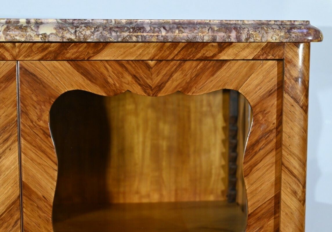 photo for sale Small Rosewood Showcase, Louis XV Style – Early 20th Century