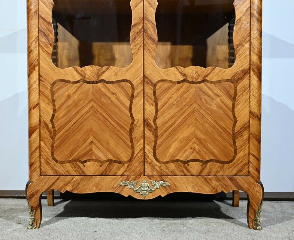 Furniture Small Rosewood Showcase, Louis XV Style – Early 20th Century photo