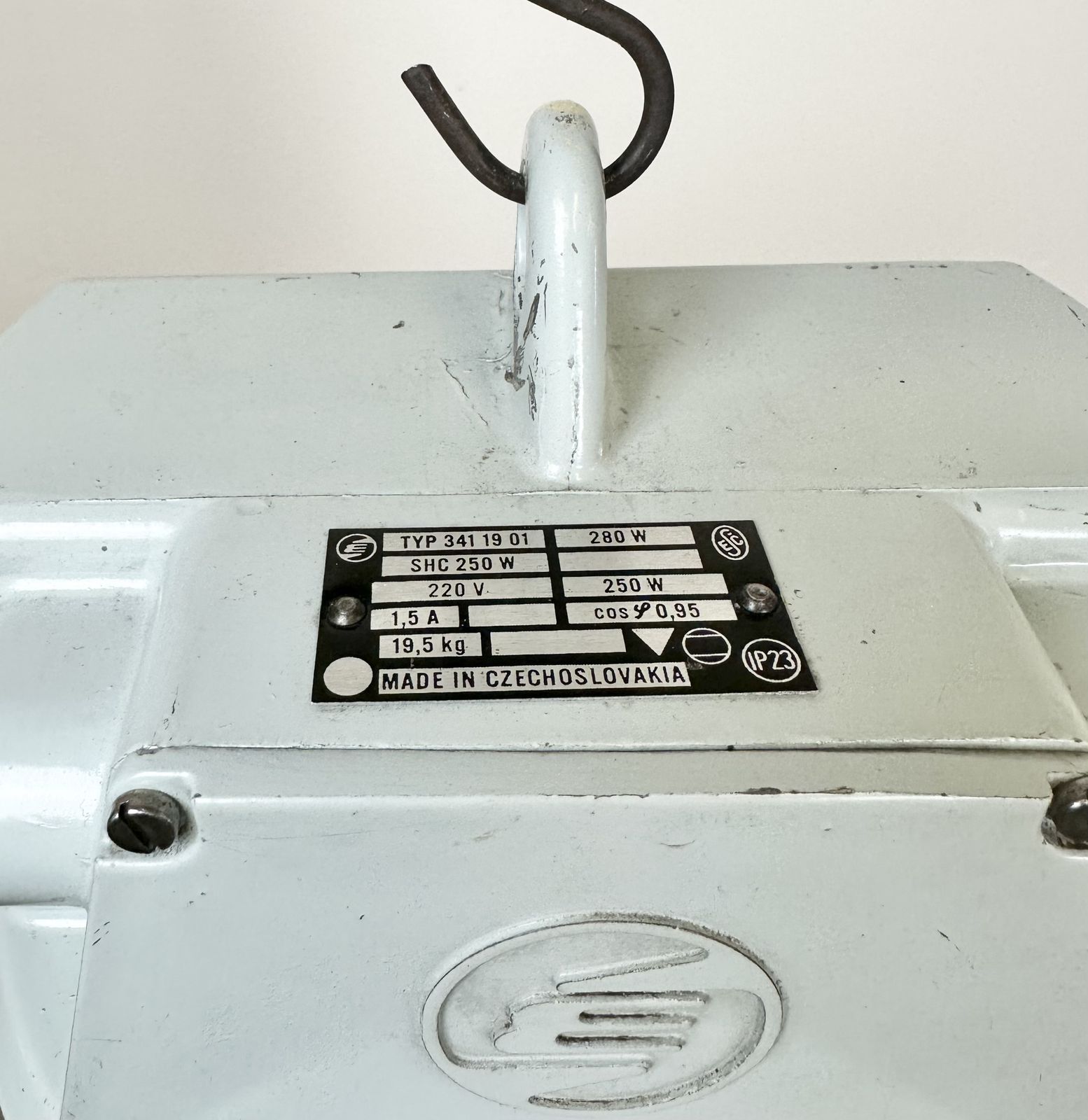 Large Industrial Aluminium Pendant Light From Elektrosvit, 1960s, 12x photo for sale