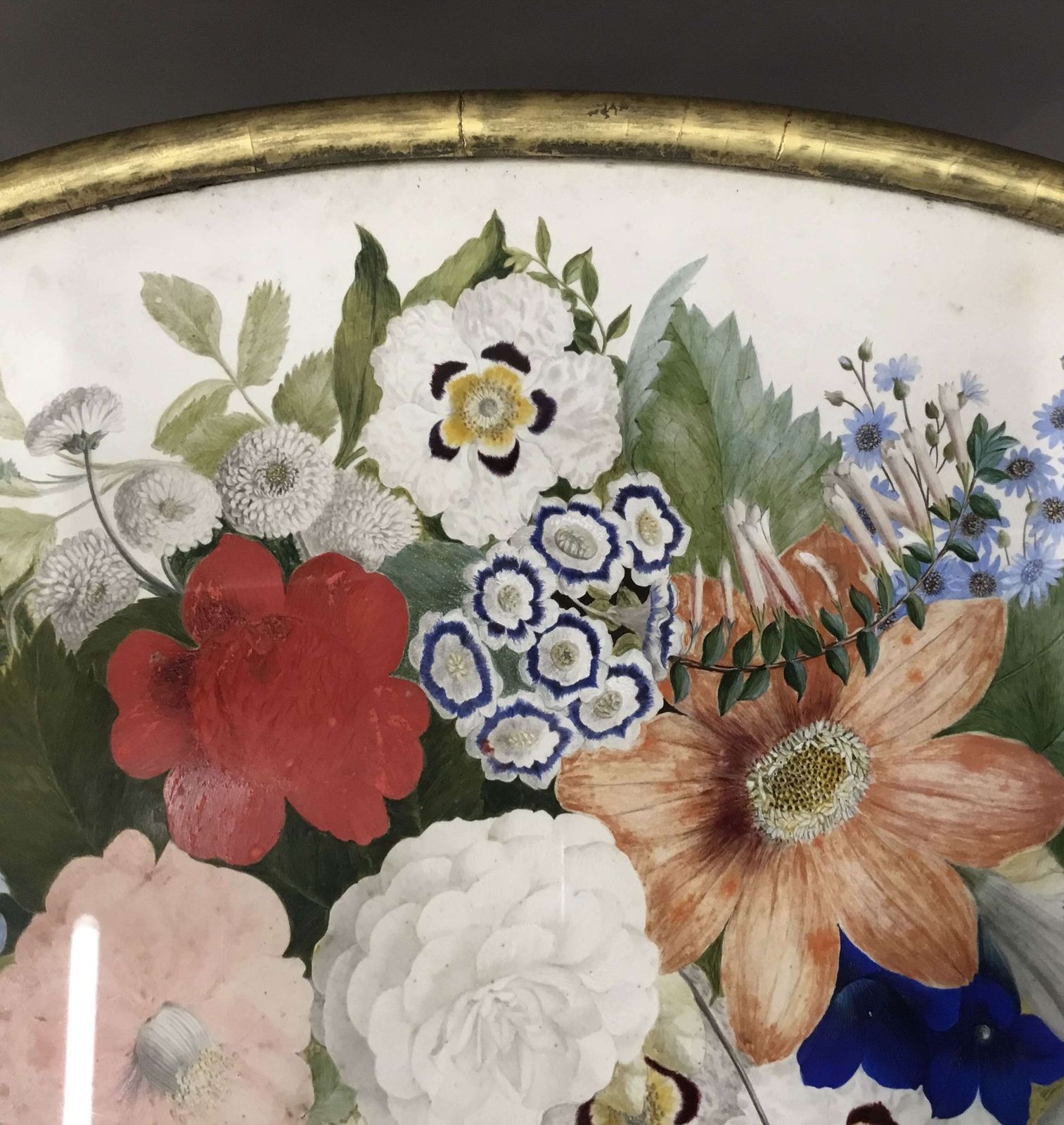 Splendid Regency Painted Top Oval Occasional Table photo buy