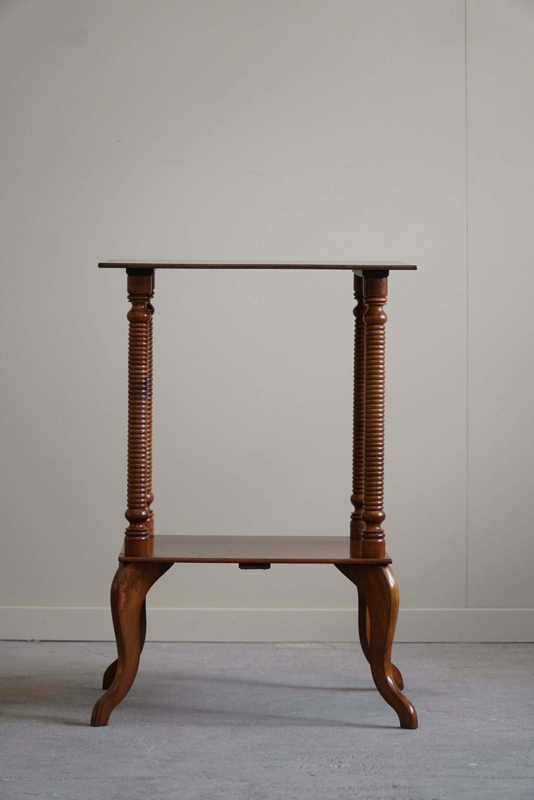 Danish Side Table / Pedestal With Finely Carved Legs, Early 20th Century photo vintage