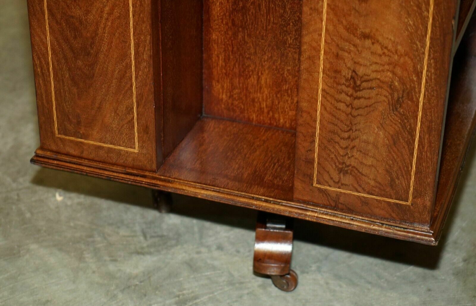 Furniture Rare Antique Art Nouveau Revolving Bookcase Table In The Liberty's London Taste photo