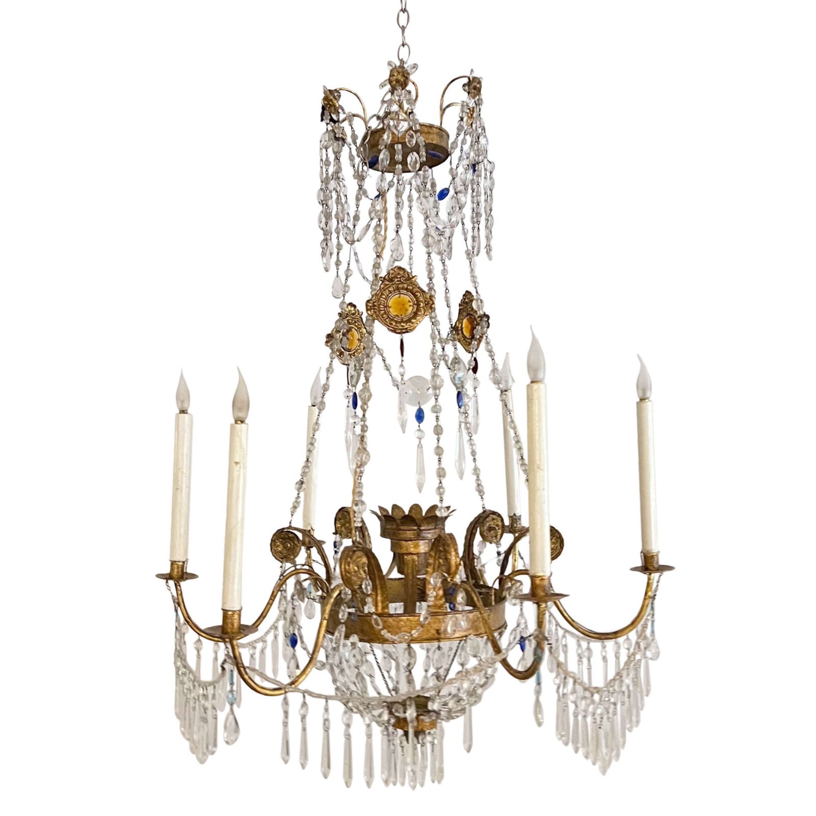 Pair Of Italian 1960s Decorative Chandeliers photo for sale