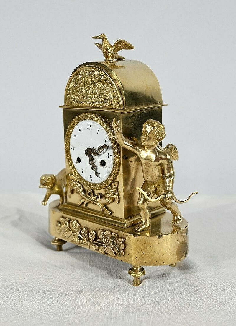 Small Travel Clock, Empire Period – Early 19th Century photo Home Decor