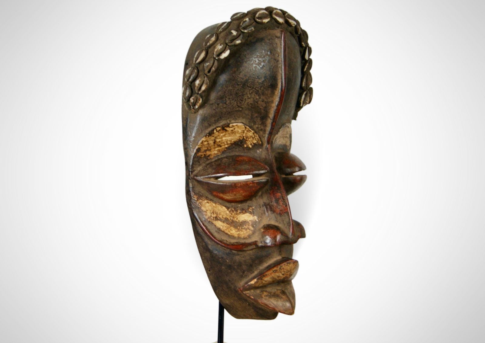Ancestral Dan Mask 'Deangle' With Cowrie Shells Large photo furniture