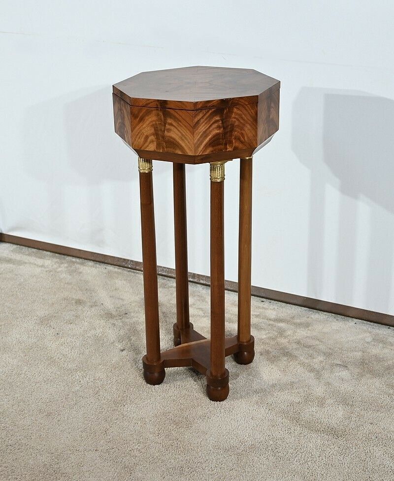Small Powder Pedestal Table, Empire Style – 2nd Half Of The 19th Century photo 2340.8629029599997