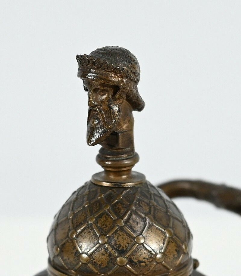 Etruscan Bronze Inkwell By F. Barbedienne – 2nd Part 19th Century photo 1353.9516128700002