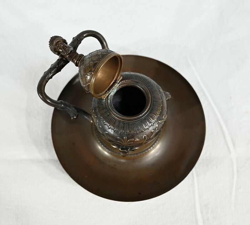 photo buy Etruscan Bronze Inkwell By F. Barbedienne – 2nd Part 19th Century