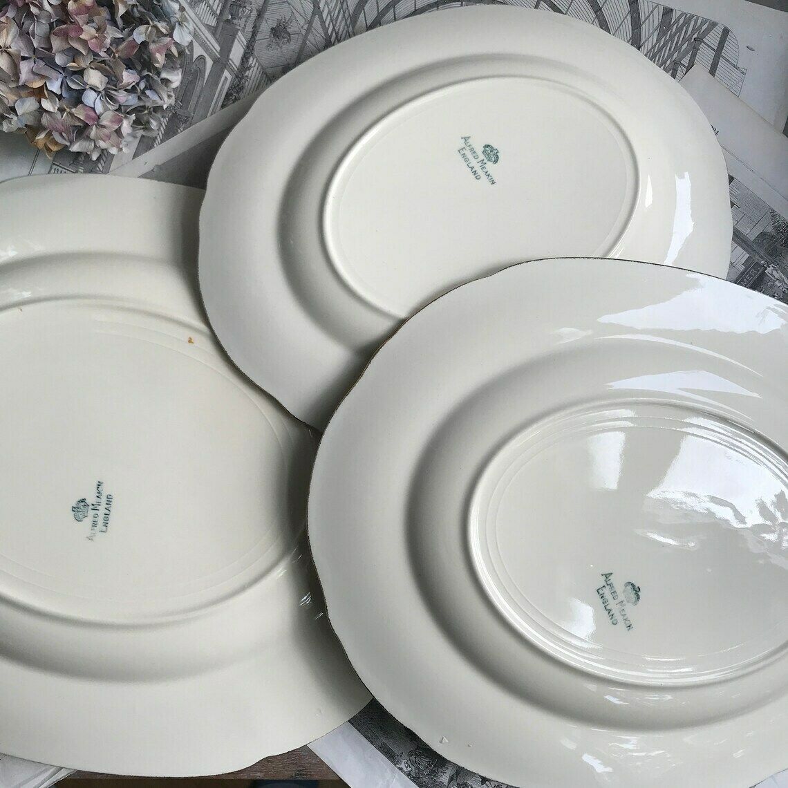 Vintage Alfred Meakin Platters. Set Of 3 Plates. Shabby Chic Afternoon Tea. Wedding Tablewar photo vinterior