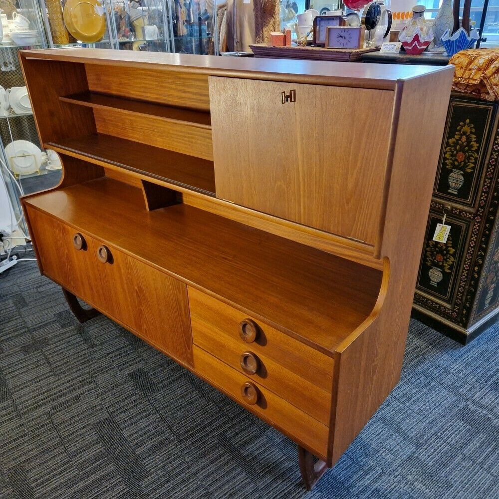 1960s Portwood Teak Highboard, Vintage photo for sale