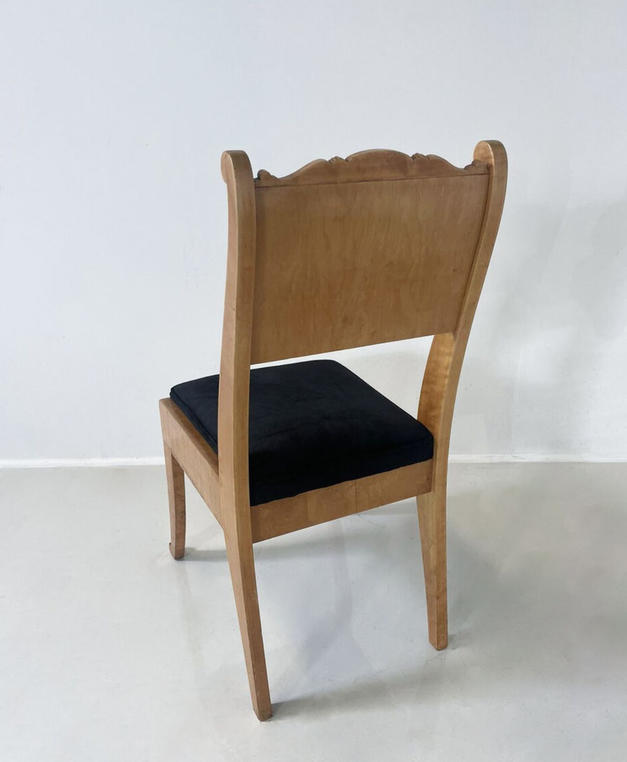 Set Of 4 Russian Chairs, Birch Veneer, Early 19th Century photo vinterior