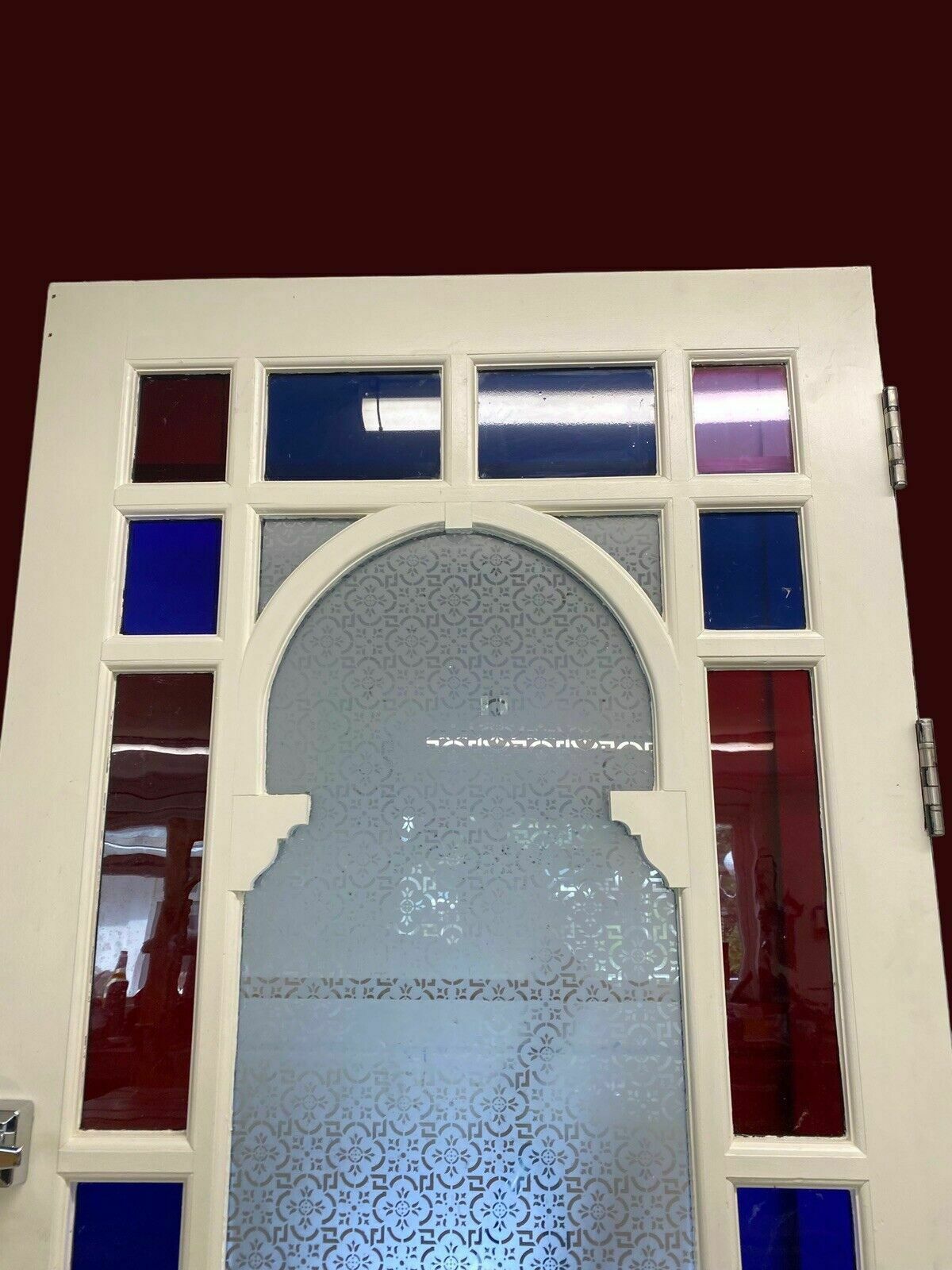 photo furniture Large Edwardian Front Door Period Etched Glass Old Reclaimed Antique Hardwood