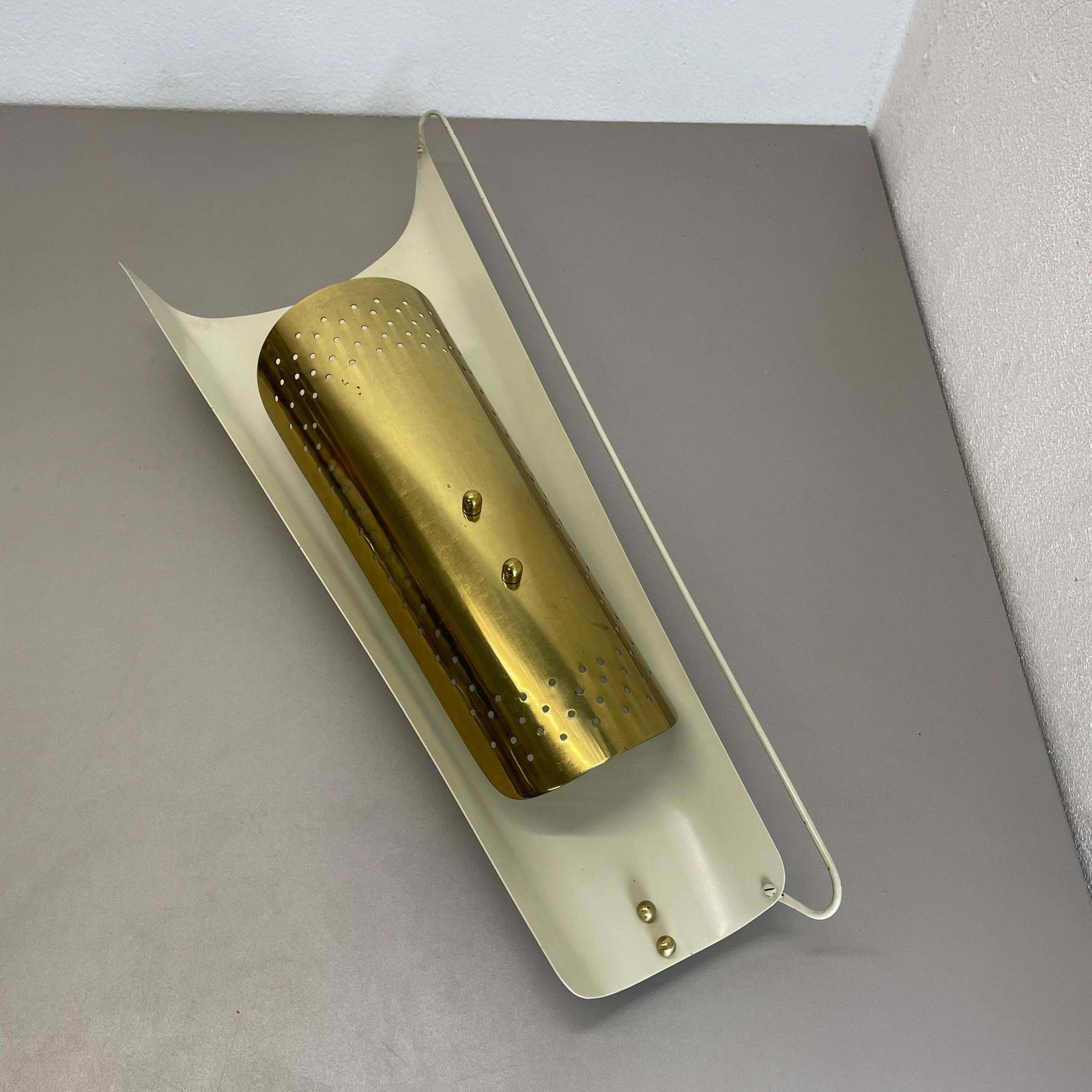 photo buy Unique Large 65cm Italian Stilnovo Style Theatre Wall Light Object, Italy 1950s