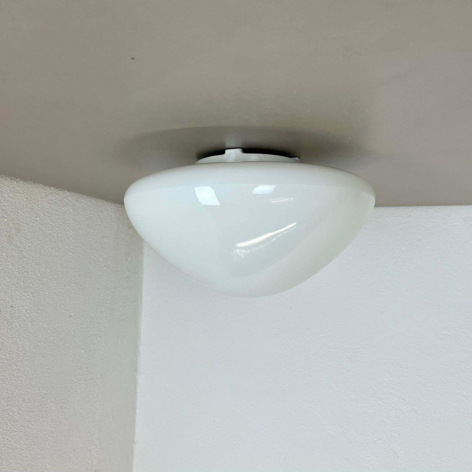 Rare Glass Ceiling Wall Light "Wv339" By Wilhelm Wagenfeld Lindner Germany, 1960 photo Lighting